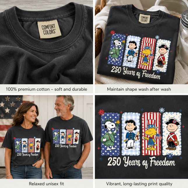 Comfort Colors 250 Freedom Characters T-Shirt