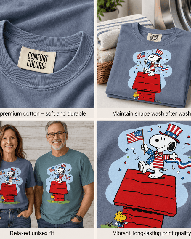 5_9f5e4394-b821-4415-86db-dbab296533ad - AuraNations - Comfort Colors Uncle Sam Doghouse Patriotic Flag T-Shirt - Blue Jean / S - 250TH ANNIVERSARY, ALL, COMFORT COLORS, NO CUSTOM, PRODUCTS, SNPY, TSHIRT