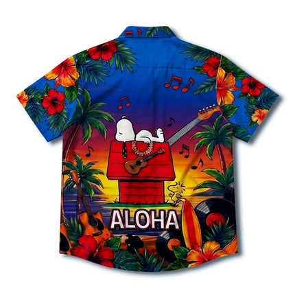 Aloha Tropical Music Beach Summer Hawaiian Shirt