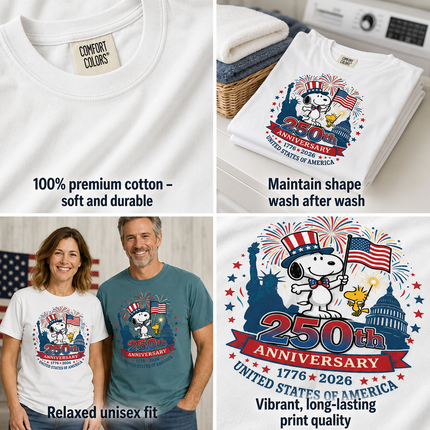 Comfort Colors 250th Anniversary Patriotic T-Shirt