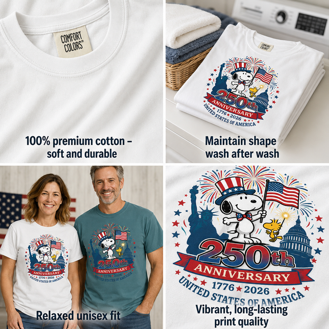 Comfort Colors 250th Anniversary Patriotic T-Shirt