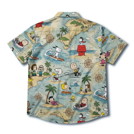 Tropical Island Adventure Beach Summer Hawaiian Shirt