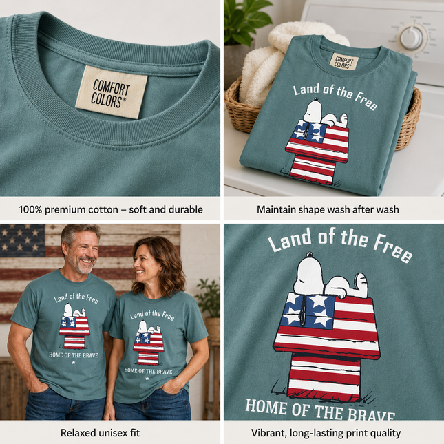 Comfort Colors Land Of The Free T-Shirt