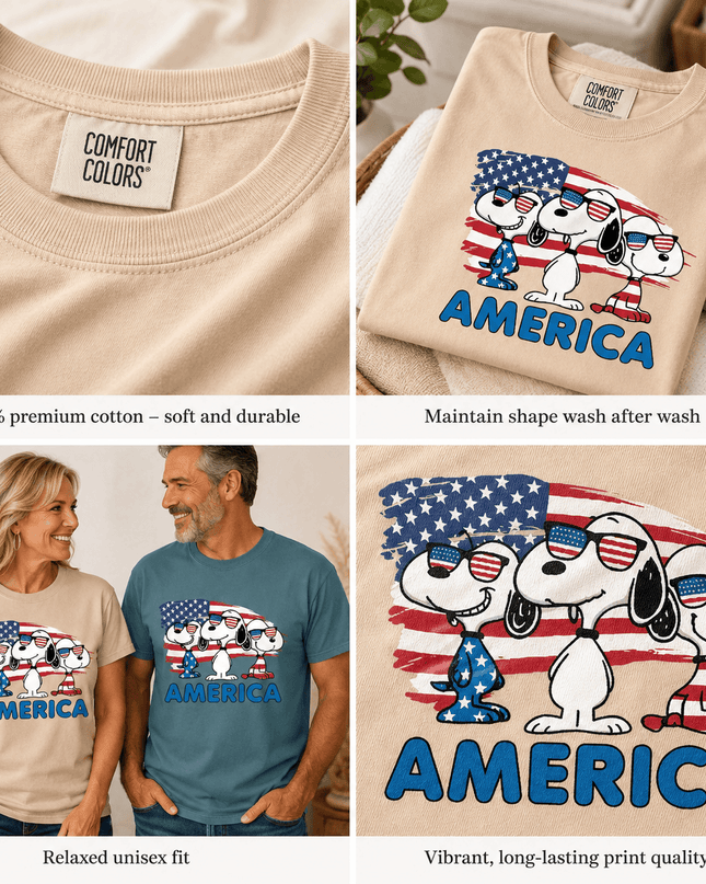 5_a4a7c485-1967-4c33-a7d2-f50de327acbb - AuraNations - Comfort Colors America Cool Pups Patriotic Flag Sunglasses T-Shirt - Ivory / S - 250TH ANNIVERSARY, ALL, COMFORT COLORS, NO CUSTOM, PRODUCTS, SNPY, TSHIRT