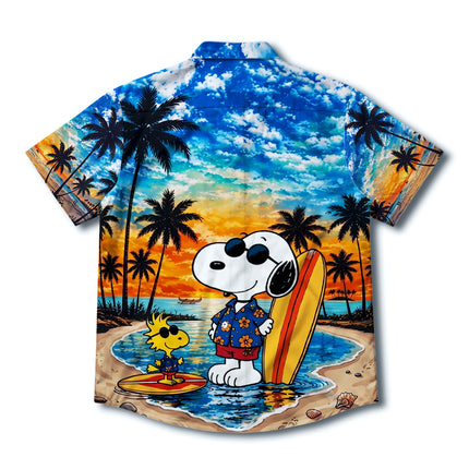 Sunset Tropical Surf Beach Summer Hawaiian Shirt