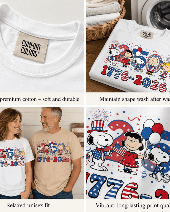5_ad797634-e990-49df-89b2-6979428e5d33 - AuraNations - Comfort Colors 250 Celebration 1776 2026 America 250 T-Shirt - White / S - 250TH ANNIVERSARY, ALL, COMFORT COLORS, NO CUSTOM, PRODUCTS, SNPY, TSHIRT