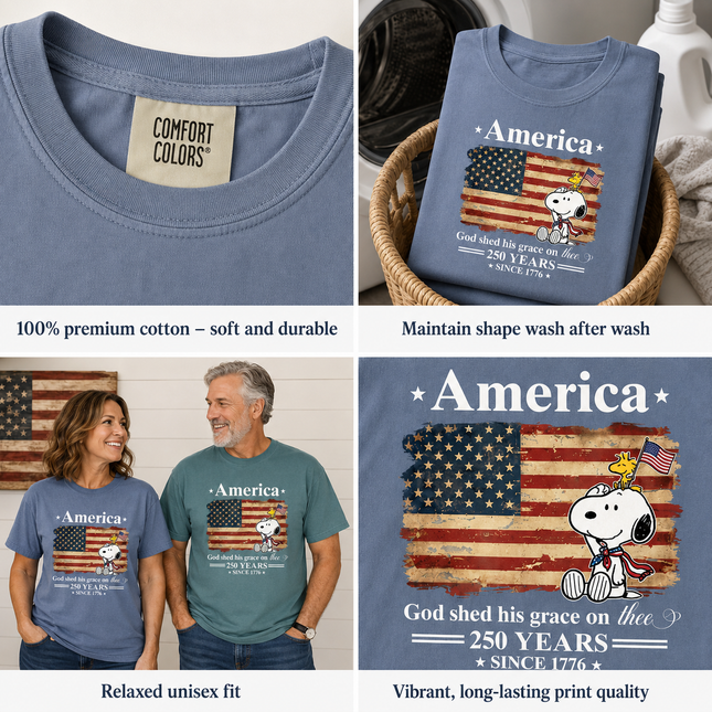 Comfort Colors 250 Years Of Freedom Liberty T-Shirt