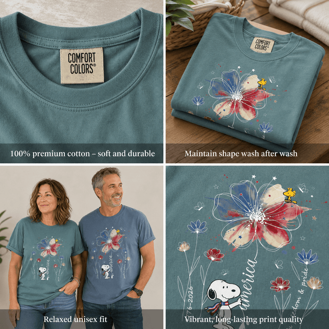 5_e5dc5701-d44f-4bd7-a93b-499fa3a238b1 - AuraNations - Comfort Colors America Watercolor Flag Floral Faith Freedom Dog T-Shirt - Seafoam / S - 250TH ANNIVERSARY, ALL, COMFORT COLORS, NO CUSTOM, PRODUCTS, SNPY, TSHIRT