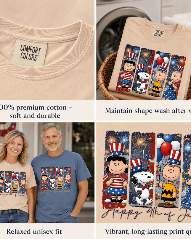 5_f4d6a1c3-2dbf-445f-8c6a-49374c233707 - AuraNations - Comfort Colors Happy 4th Of July Patriotic Fireworks Friends T-Shirt - Ivory / S - 250TH ANNIVERSARY, ALL, COMFORT COLORS, NO CUSTOM, PRODUCTS, SNPY, TSHIRT