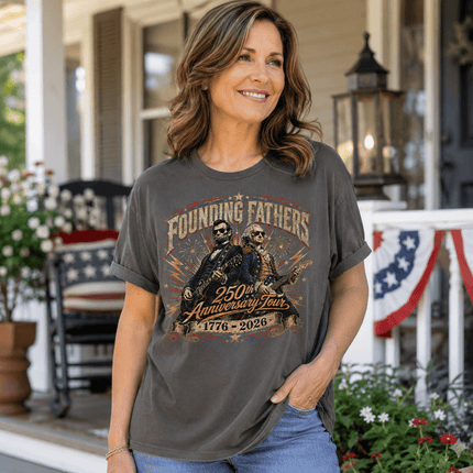 Comfort Colors Founding Fathers 250th Anniversary Tour Rock Guitar T-Shirt