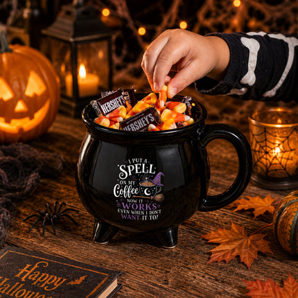 Witch Coffee Cauldron Ceramic Mug Funny Halloween Gift