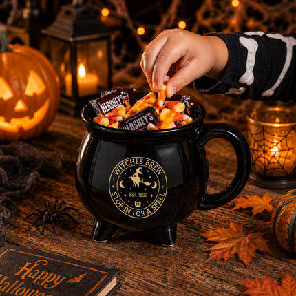 Witches Brew Cauldron Ceramic Mug Halloween Witch Gift