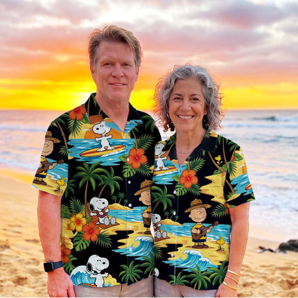 Tropical Surf Beach Ukulele Summer Vacation Hawaiian Shirt HW_SNPY40-SL02-DS04