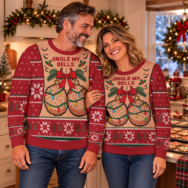 Funny Jingle My Bells Ugly Sweatshirt Christmas Party Gift