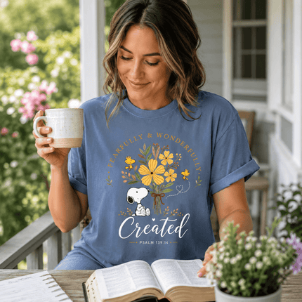 Comfort Colors Fearfully and Wonderfully Created Psalm 139:14 T-Shirt