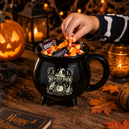 Witches Brew Cauldron Mug Vintage Halloween Witch Coffee Cup