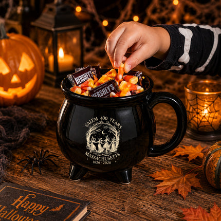 Salem 400 Years Massachusetts Witch Cauldron Mug Halloween