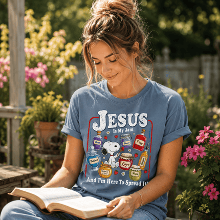 Comfort Colors Jesus Is My Jam Here to Spread It Christian T-Shirt