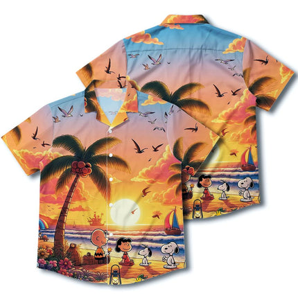 Tropical Sunset Beach Paradise Summer Hawaiian Shirt