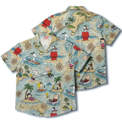 Tropical Island Adventure Beach Summer Hawaiian Shirt