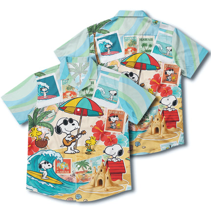 Beach Summer Hawaii Postcard Surf Vacation Hawaiian Shirt