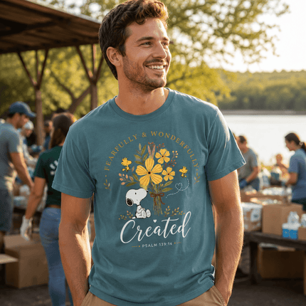 Comfort Colors Fearfully and Wonderfully Created Psalm 139:14 T-Shirt