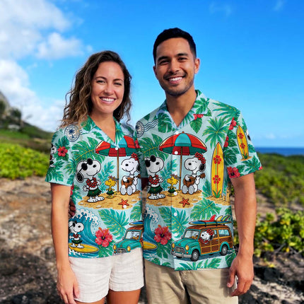 Tropical Beach Surf Vacation Summer Hawaiian Shirt