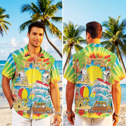 Tropical Beach Surf Vacation Summer Hawaiian Shirt