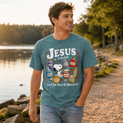 Comfort Colors Jesus Is My Jam Here to Spread It Christian T-Shirt