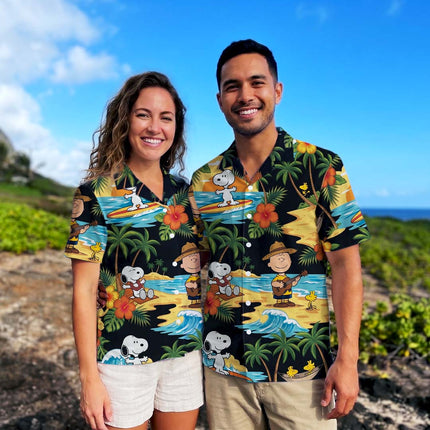 Tropical Surf Beach Ukulele Summer Vacation Hawaiian Shirt HW_SNPY40-SL02-DS04