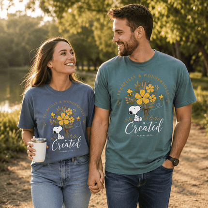 Comfort Colors Fearfully and Wonderfully Created Psalm 139:14 T-Shirt