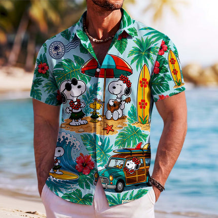 Tropical Beach Surf Vacation Summer Hawaiian Shirt
