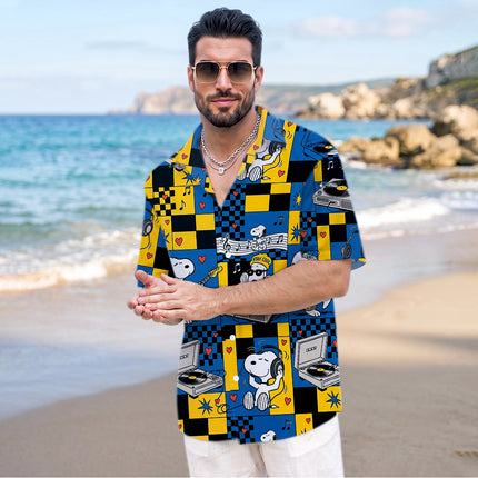 Retro Music Beach Summer Hawaiian Shirt