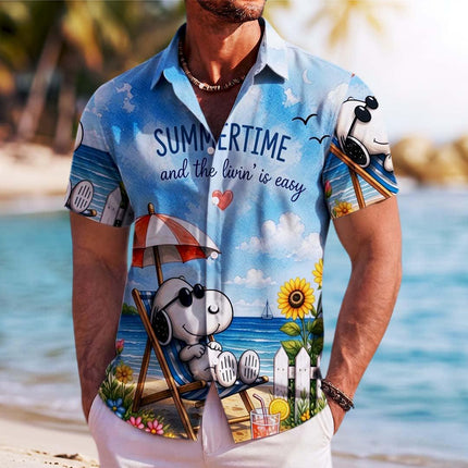 Beach Summer Vacation Relax Tropical Coastal Hawaiian Shirt