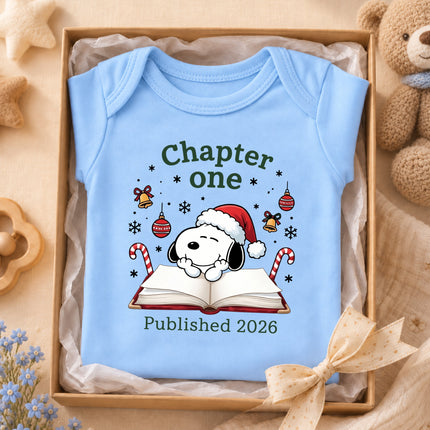 Chapter One Published 2026 Christmas Newborn Outfit Baby Bodysuit