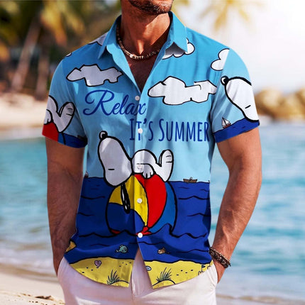 Beach Summer Relaxing Ocean Float Vacation Hawaiian Shirt
