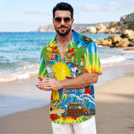 Tropical Beach Surf Vacation Summer Hawaiian Shirt