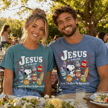 Comfort Colors Jesus Is My Jam Here to Spread It Christian T-Shirt