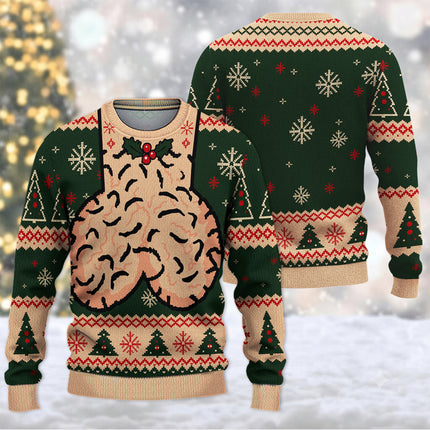 Funny Christmas Balls Ugly Sweatshirt Naughty Holiday Humor