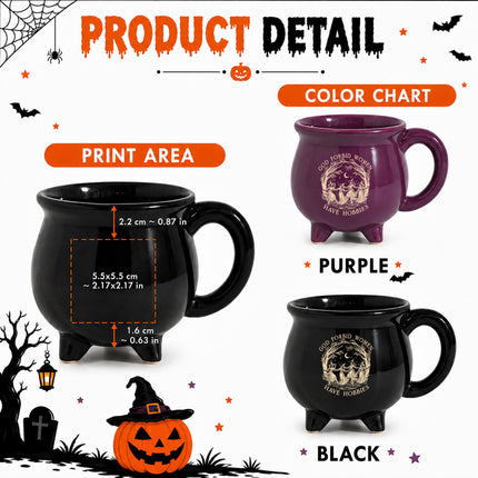 God Forbid Women Have Hobbies Cauldron Mug Dancing Witches Halloween
