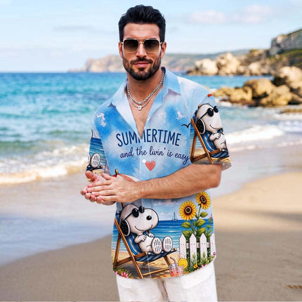 Beach Summer Vacation Relax Tropical Coastal Hawaiian Shirt