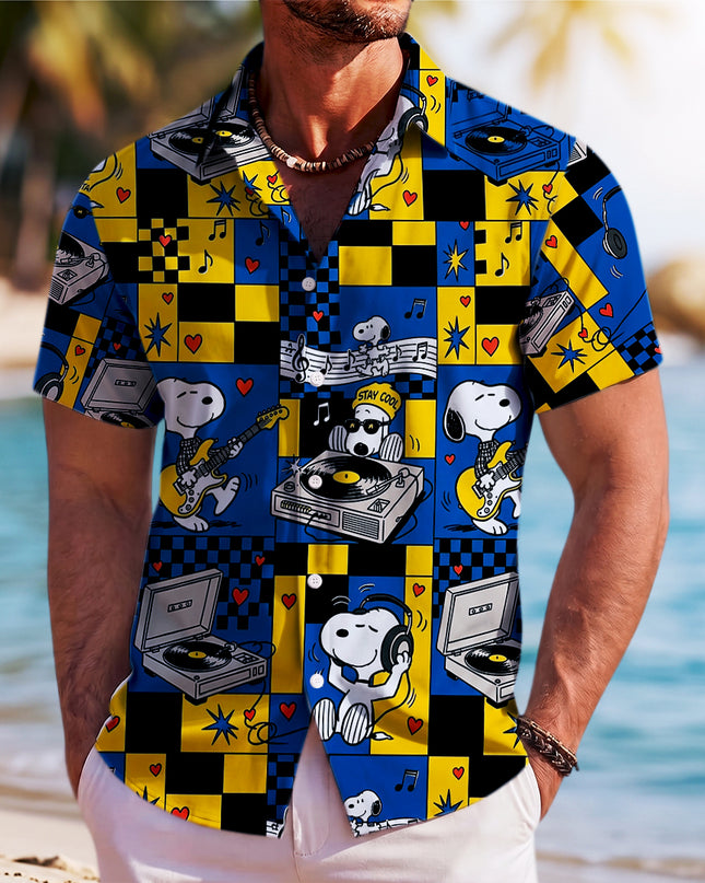 Retro Music Beach Summer Hawaiian Shirt