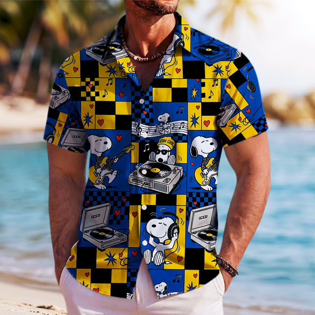 Retro Music Beach Summer Hawaiian Shirt