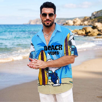Beach Vibes Tropical Surf Summer Vacation Hawaiian Shirt