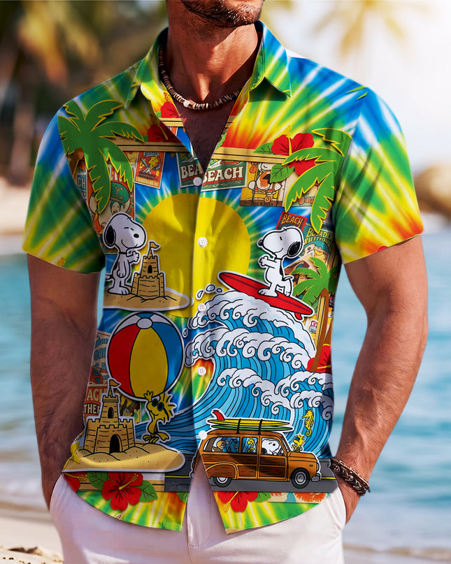 Tropical Beach Surf Vacation Summer Hawaiian Shirt