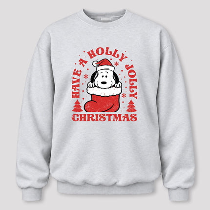 Have A Holly Jolly Christmas Retro Stocking Sweatshirt