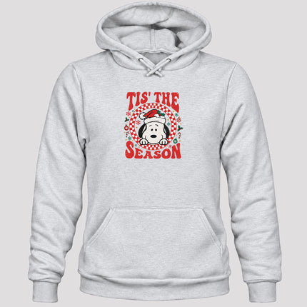 Tis The Season Christmas Retro Checkered Santa Hat Hoodie