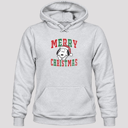 Merry Christmas Vintage Distressed Santa Hat Hoodie