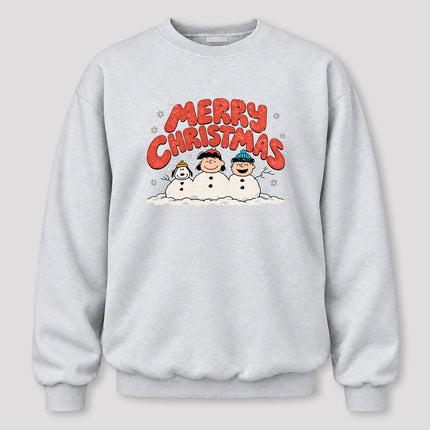 Merry Christmas Retro Snowmen Winter Graphic Sweatshirt