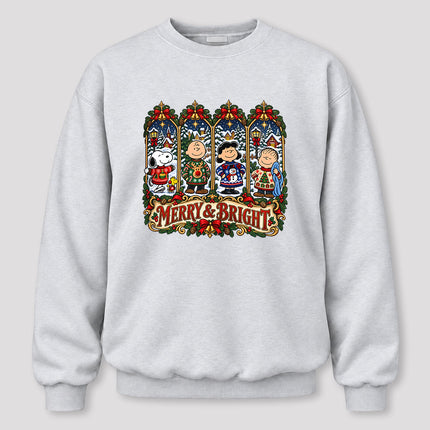 Merry and Bright Christmas Winter Village Sweatshirt